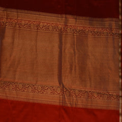 Benarasi pure silk red saree with jari work