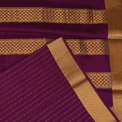 Mysore Crepe Silk Dark Orchid Saree