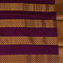 Mysore Crepe Silk Dark Orchid Saree
