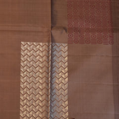 Pure silk Chocolate Brown Saree with Blouse