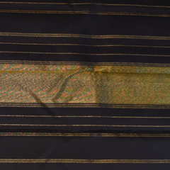 Kanchipuram Silk Chestnut Brown Saree with Blouse