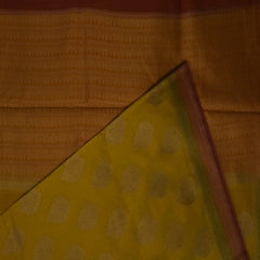 Benarasi rang kart cora cotton light yellow saree with jari boarder