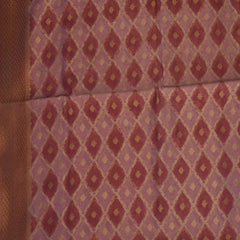 Benarasi rang kart cora cotton pink mix saree with jari work