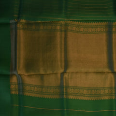 Benarasi cora silk light green saree with jari stripes