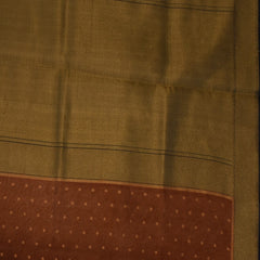 Benarasi cora tissue brick red saree with jari boarder