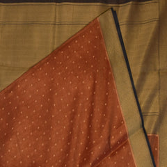 Benarasi cora tissue brick red saree with jari boarder