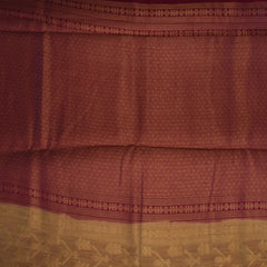 Benarasi monga silk beige saree with pink boarder jari work