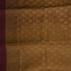 Benarasi monga silk beige saree with pink boarder jari work
