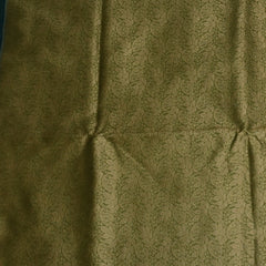 Olive Green Benares Chanderi Saree with Blue Zari Border