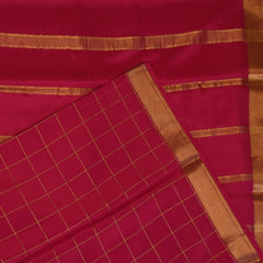 Mysore Crepe Silk Raspberry Pink Saree