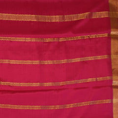 Mysore Crepe Silk Raspberry Pink Saree