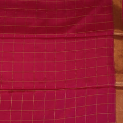 Mysore Crepe Silk Raspberry Pink Saree