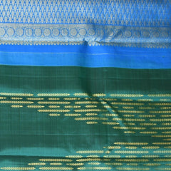 Kanchivaram Bottle Green with Blouse