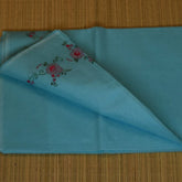 Deep Teal Organdy Saree with Elegant Flow