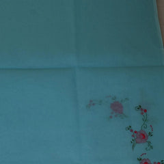 Deep Teal Organdy Saree with Elegant Flow