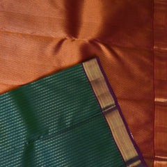 Kanchivaram Deep Green Jari Boarder with Blouse