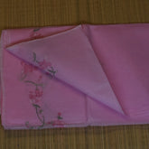 Muted Mauve Organdy Saree for a Graceful Aura
