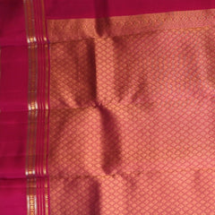 Kanchivaram Deep Blue Wine Boarder with Blouse