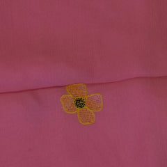 Deep Fuchsia Pure Chiffon Saree with Vibrant Flair