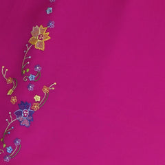 Vivid Fuchsia Pure Gadwal Silk Saree with Regal Finish