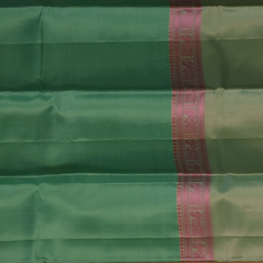 Kanchipuram Silk Teal Green Saree with Blouse