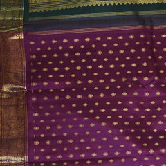 Kanchivaram Grape Wine Saree Jari Boarder with Blouse