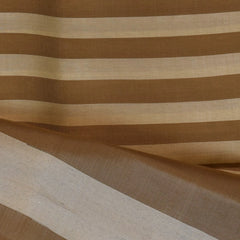 Khaki and Cream Pure Gadwal Silk Saree with Understated Charm