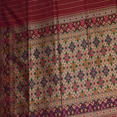 Benarasi pure silk deep pink saree with jari boarder