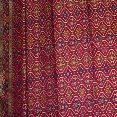 Benarasi pure silk deep pink saree with jari boarder