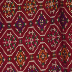 Benarasi pure silk deep pink saree with jari boarder