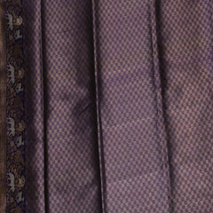 Benarasi pure silk violet saree with jari work