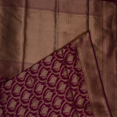 Benarasi pure silk deep pink saree with jari work