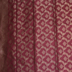 Benarasi pure silk salmon color saree with jari work