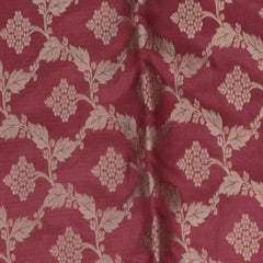 Benarasi pure silk salmon color saree with jari work