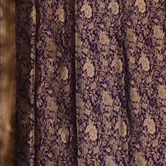 Benarasi pure silk indigo saree with jari work