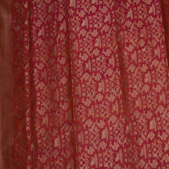 Benarasi pure silk pink & orange saree with jari work