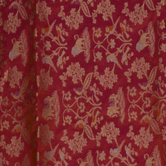 Benarasi pure silk pink & orange saree with jari work