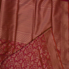 Benarasi pure silk pink & orange saree with jari work