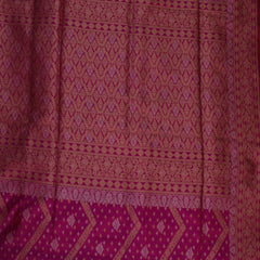 Benarasi pure silk deep pink saree with jari work
