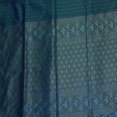 Benarasi pure silk turquoise blue saree with jari work
