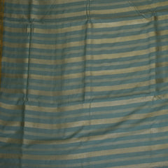 Benarasi monga silk aquamarine saree with gold jari boarder