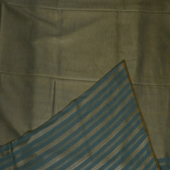 Benarasi monga silk aquamarine saree with gold jari boarder