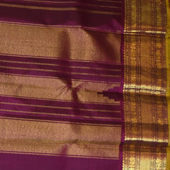 Kanchivaram Bottle Green Saree Jari Boarder Half Jari