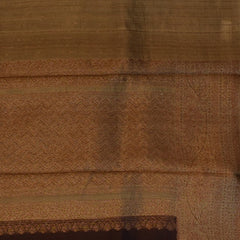 Tussar Silk Mahogany Wine Saree with Blouse
