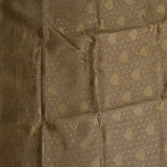 benarasi kathan silk khadi saree with gold jari boarder