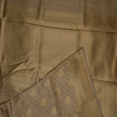 benarasi kathan silk khadi saree with gold jari boarder