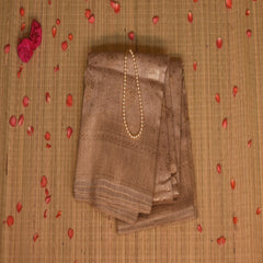 benarasi kathan silk khadi saree with gold jari boarder