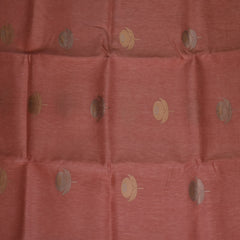 benarasi kathan silk light coral saree with blouse