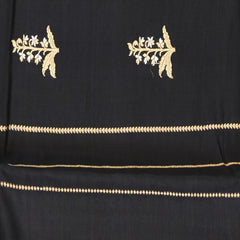 Benarasi kathan silk black saree with jari work