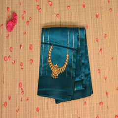 Benarasi kathan silk light sea green saree with jari work